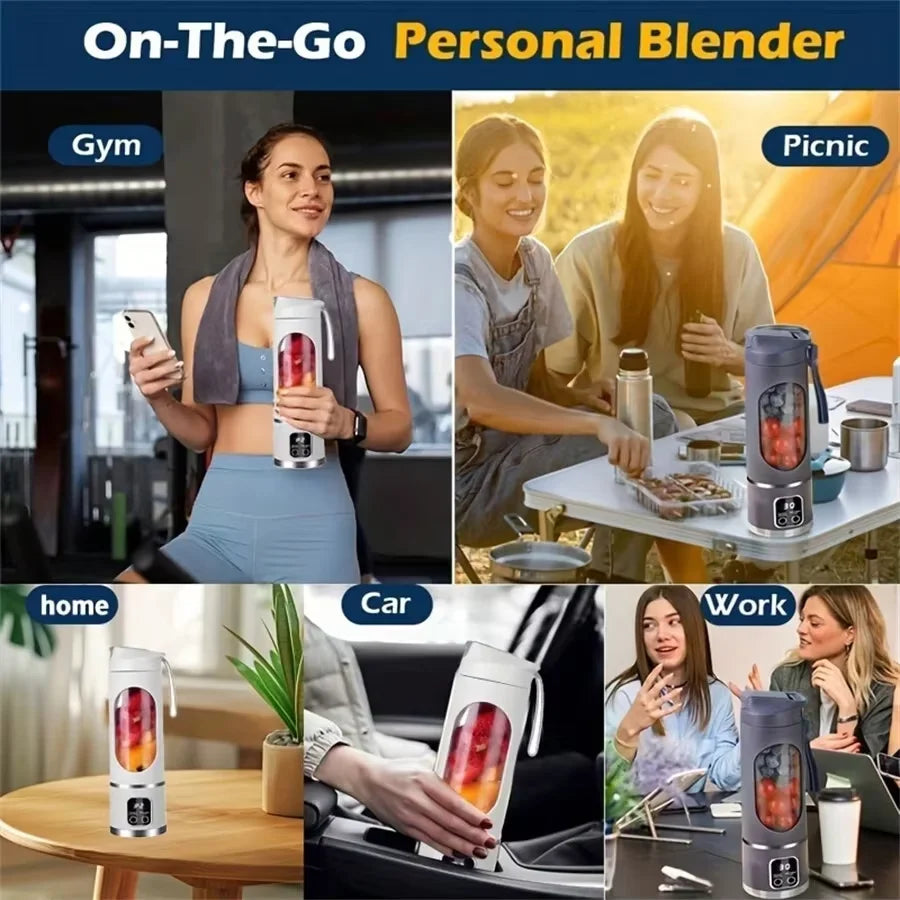 Electric Juicer Cup 8/12 Blades Milkshake Machine Portable Fruit Milk Mixing Tool Mini Fresh Juice Portable Blender for Home