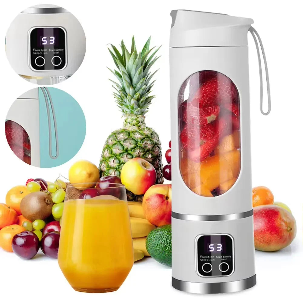 Electric Juicer Cup 8/12 Blades Milkshake Machine Portable Fruit Milk Mixing Tool Mini Fresh Juice Portable Blender for Home